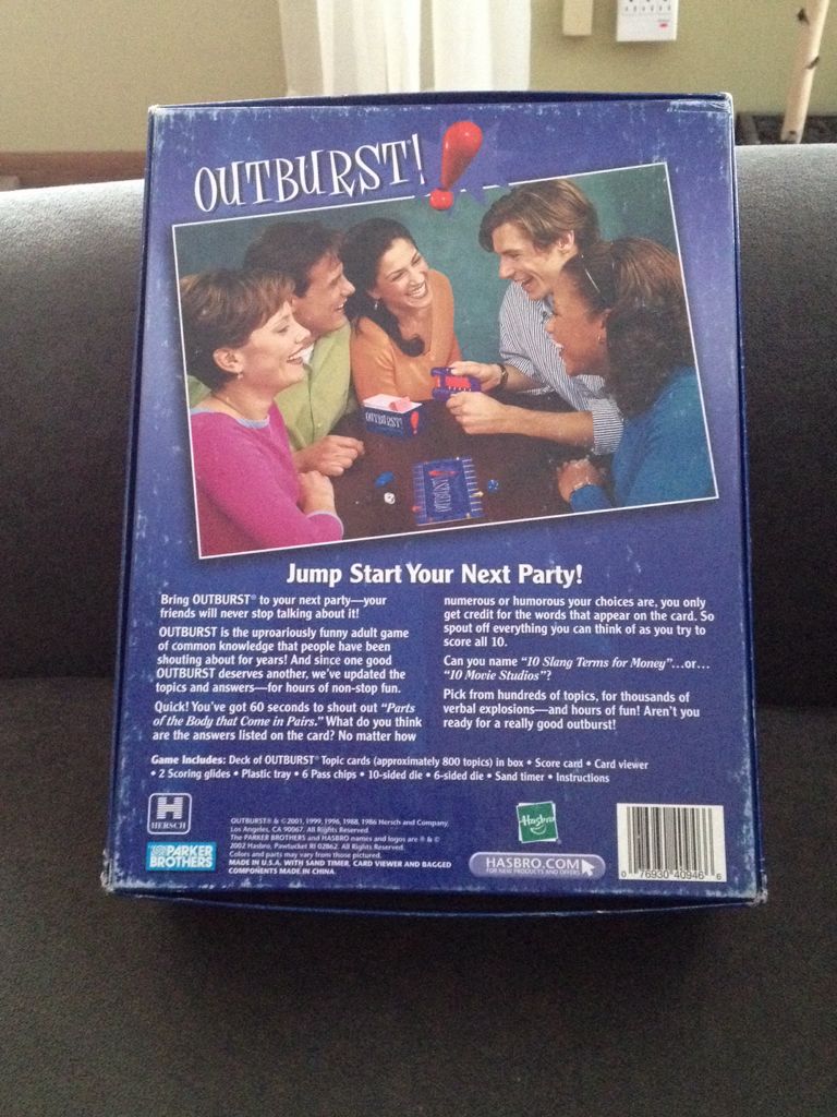 Outburst Ultimate  (Teams, 2+) board game collectible [Barcode 076930409466] - Main Image 2