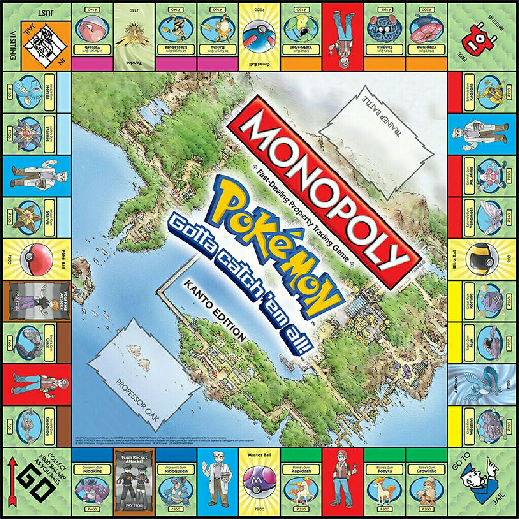 monopoly pokémon  (2-6) board game collectible [Barcode 076930414767] - Main Image 2