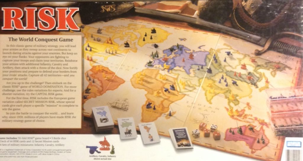 Risk  (2-6) board game collectible [Barcode 076930416310] - Main Image 2