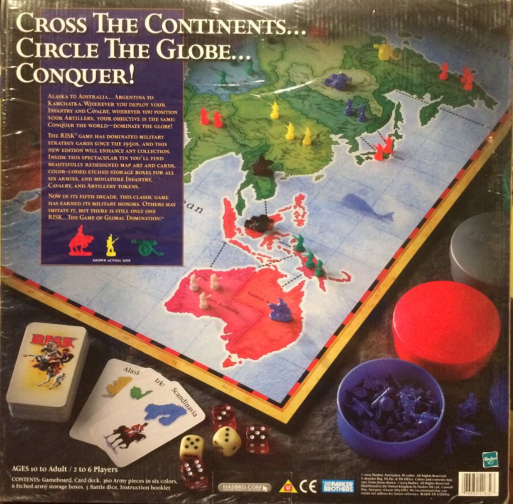 Risk: Collector’s Tin  (2-6) board game collectible [Barcode 076930416327] - Main Image 2