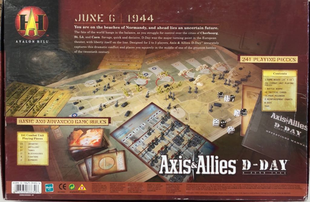 Axis & Allies: D-Day  (2-3) board game collectible [Barcode 076930866306] - Main Image 2
