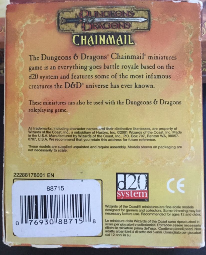 Chainmail Miniatures War Ape  board game collectible [Barcode 076930887158] - Main Image 2