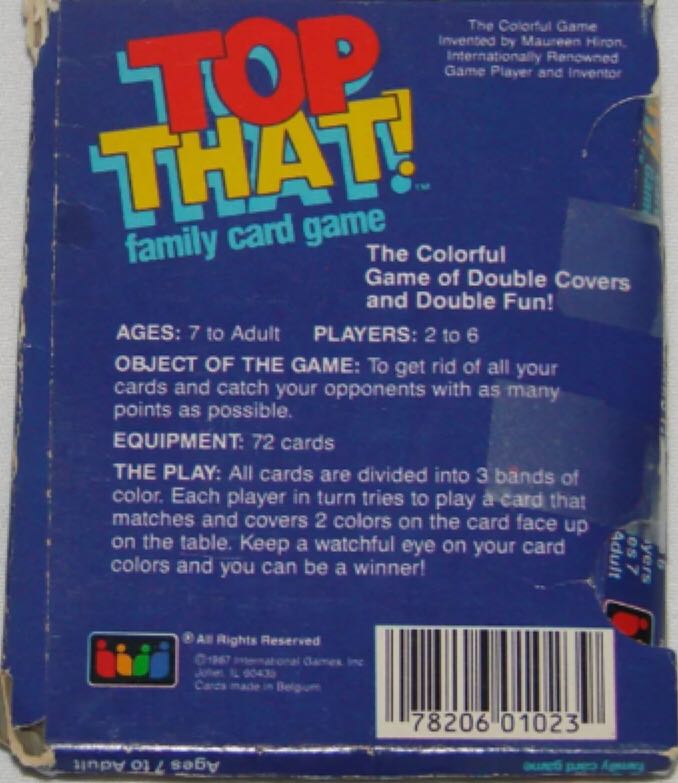 Top That!  (2-6) board game collectible [Barcode 078206010239] - Main Image 2