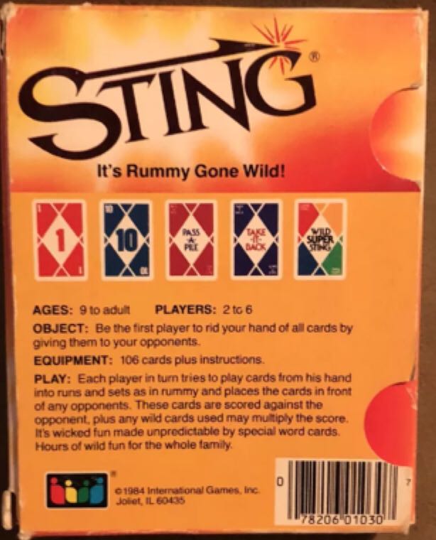 Sting  (2-6) board game collectible [Barcode 078206010307] - Main Image 2