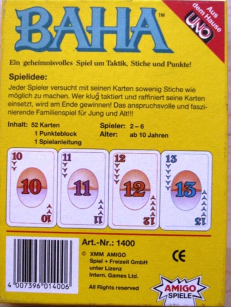 BAHA  (2-6) board game collectible [Barcode 078206020245] - Main Image 2