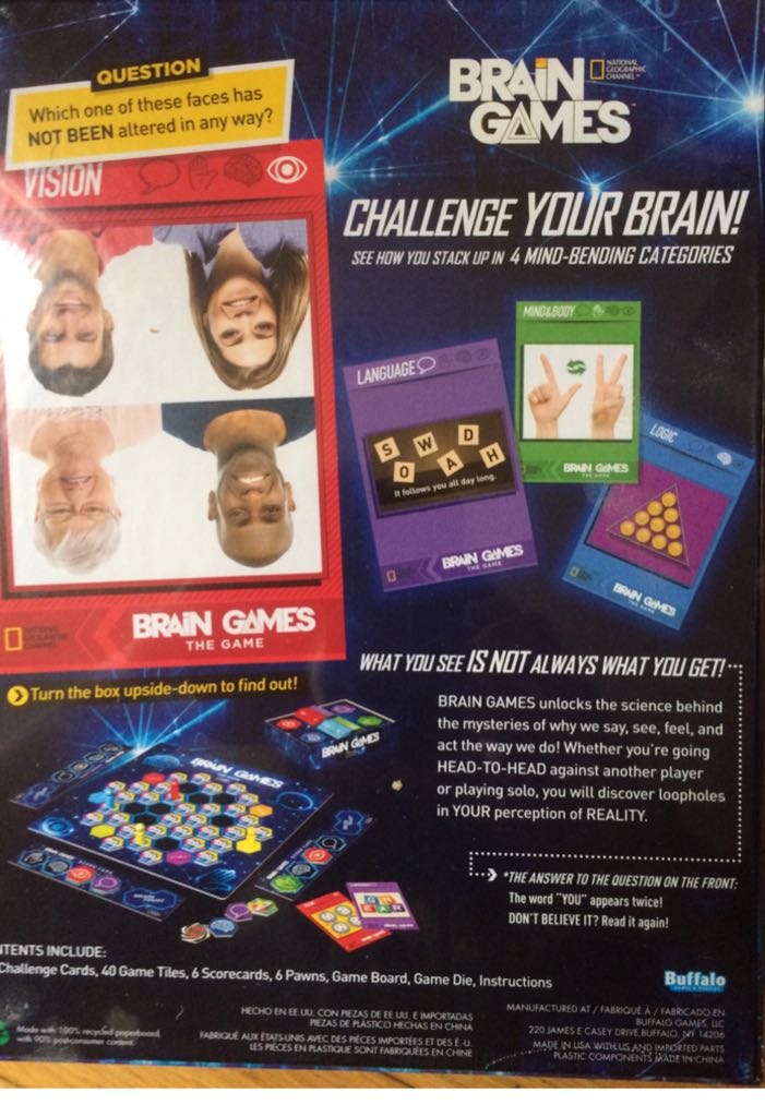 Brain Games 2016  (3-6) board game collectible [Barcode 079346001347] - Main Image 2