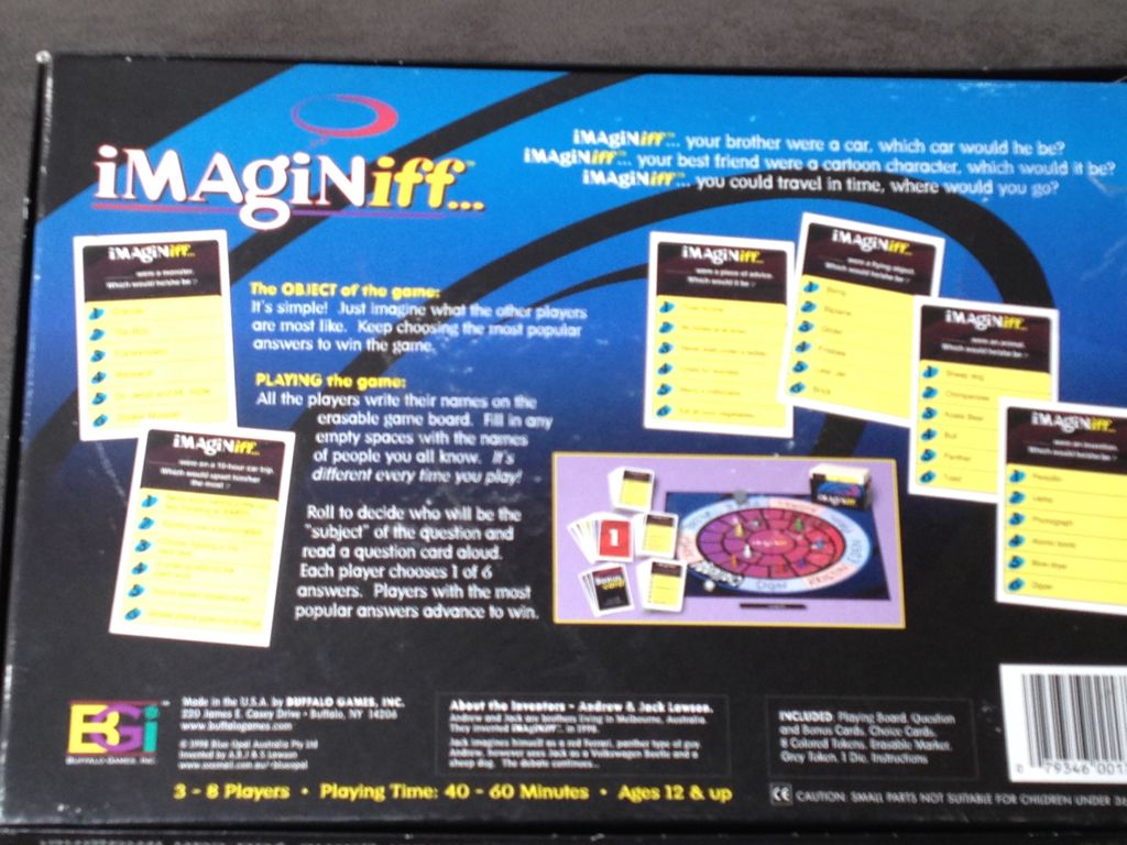 Imaginiff  (8) board game collectible [Barcode 079346001750] - Main Image 2