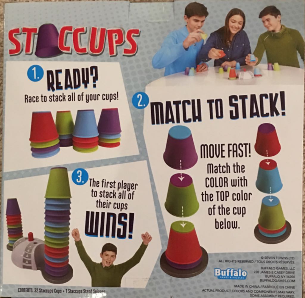 Staccups  (2-4) board game collectible [Barcode 079346001774] - Main Image 2