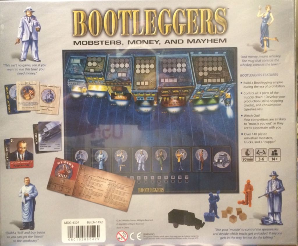 Bootleggers   (3-6) board game collectible [Barcode 080162880429] - Main Image 2