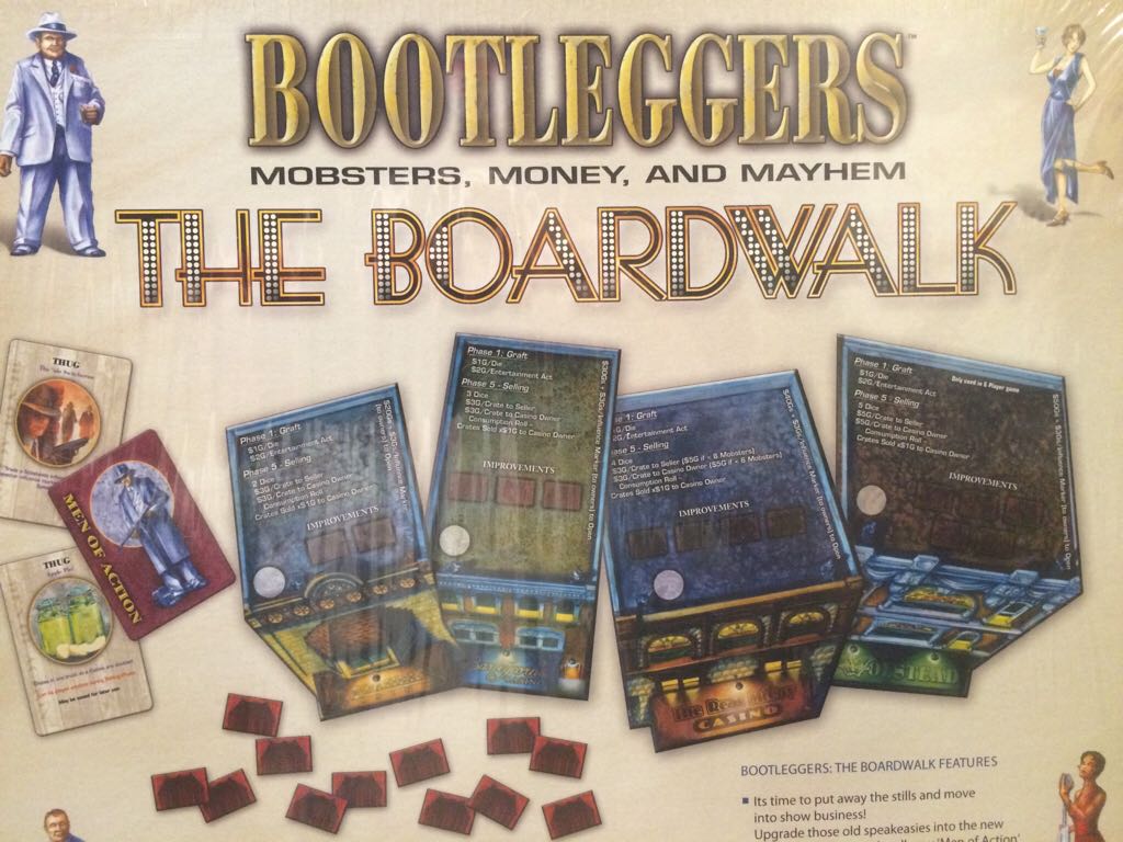 Bootleggers The Boardwalk Expansion  (2-6) board game collectible [Barcode 080162882188] - Main Image 2