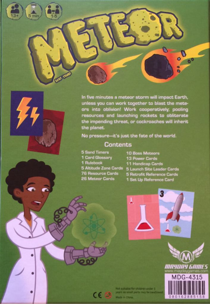 Meteor  (1-5) board game collectible [Barcode 080162885158] - Main Image 2