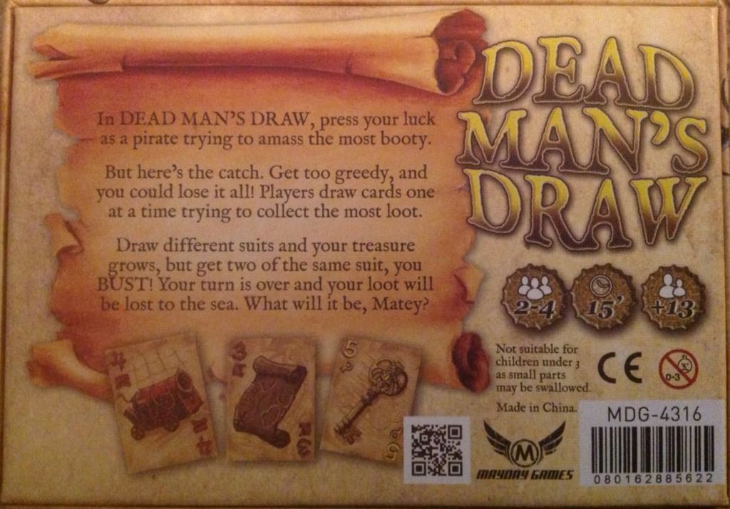 Dead Man’s Draw  (2-4) board game collectible [Barcode 080162885622] - Main Image 2