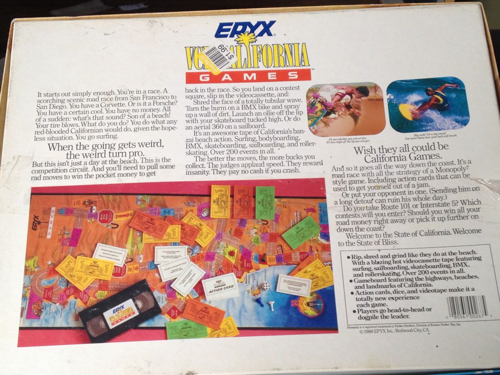 California Games  board game collectible [Barcode 080561002675] - Main Image 2