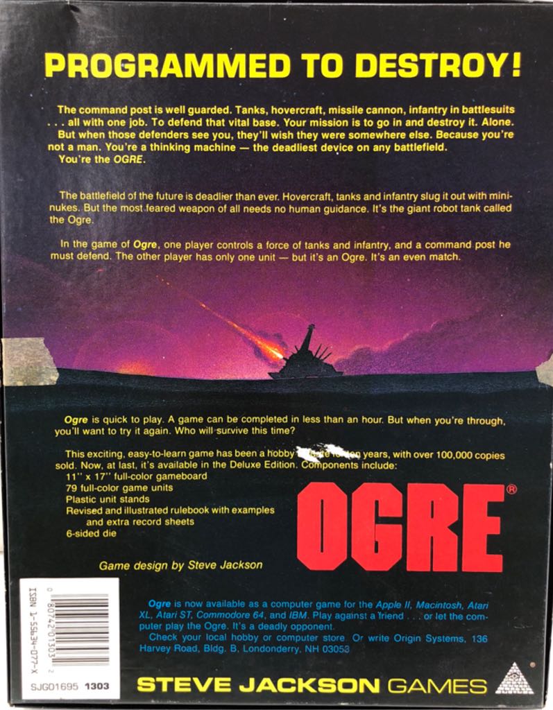 Ogre: Deluxe Edition  (2) board game collectible [Barcode 080742013032] - Main Image 2