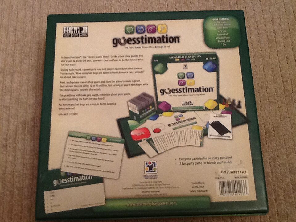 Guesstimation  (3+) board game collectible [Barcode 081275401266] - Main Image 2