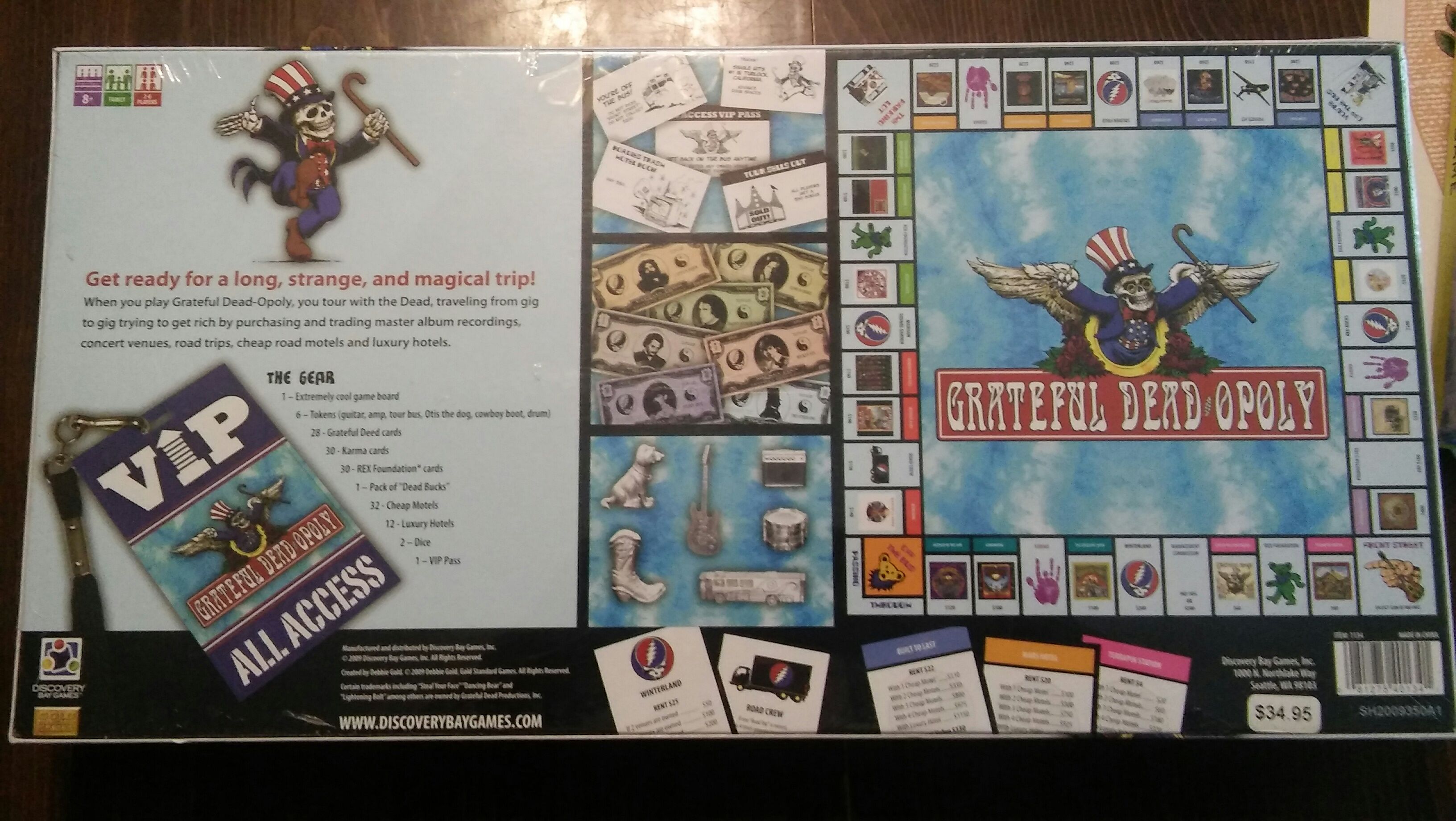 Grateful Dead-opoly  (2-6) board game collectible [Barcode 081275401341] - Main Image 2