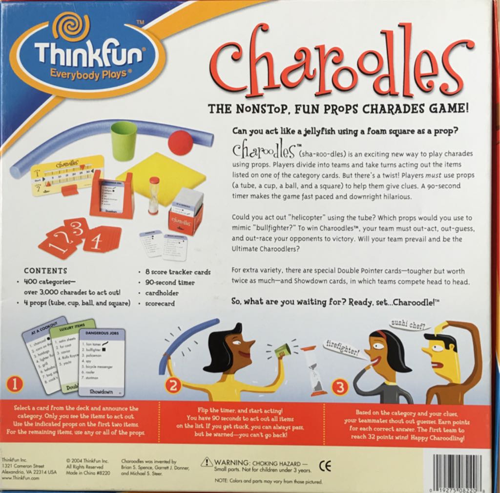 Charoodles  (4-99) board game collectible [Barcode 019275082208] - Main Image 2
