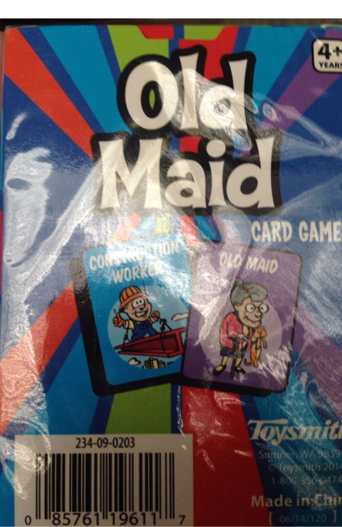 Old Maid  board game collectible [Barcode 085761196117] - Main Image 2