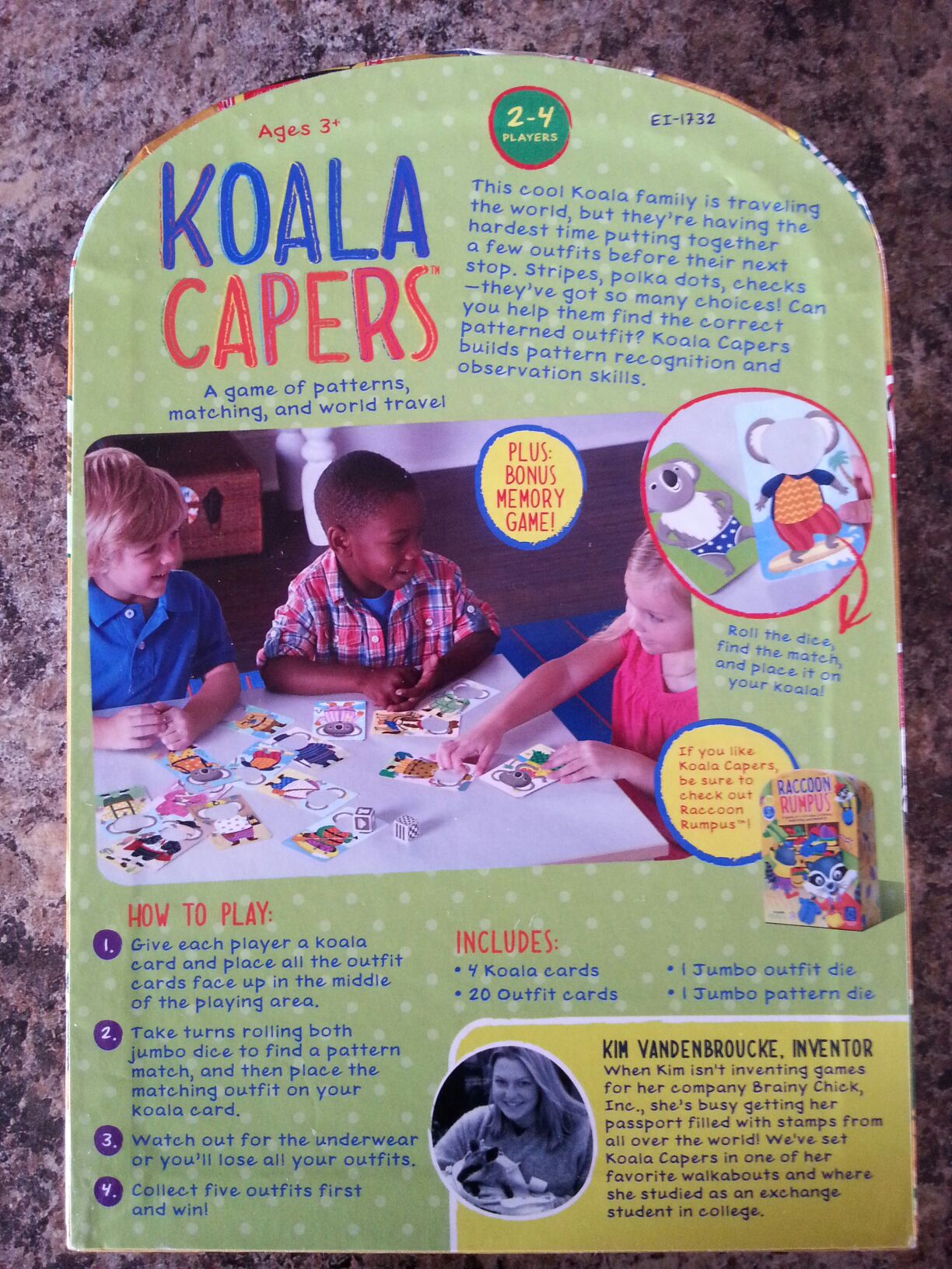 Koala Capers  (2-4) board game collectible [Barcode 086002017321] - Main Image 2