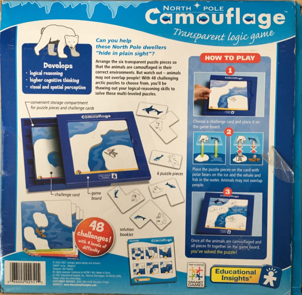 North Pole Camouflage  (1) board game collectible [Barcode 086002029515] - Main Image 2