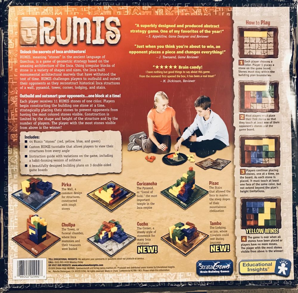 Rumis  (2-4) board game collectible [Barcode 086002029928] - Main Image 2