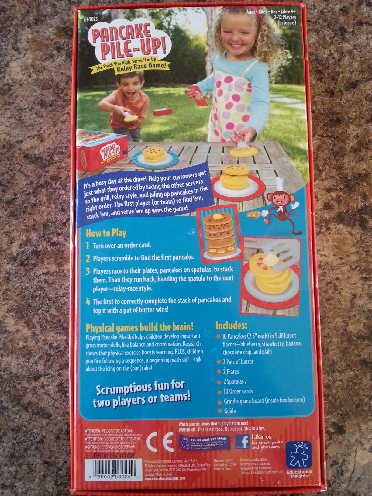 Pancake Pile-up  (2-12) board game collectible [Barcode 086002030252] - Main Image 2