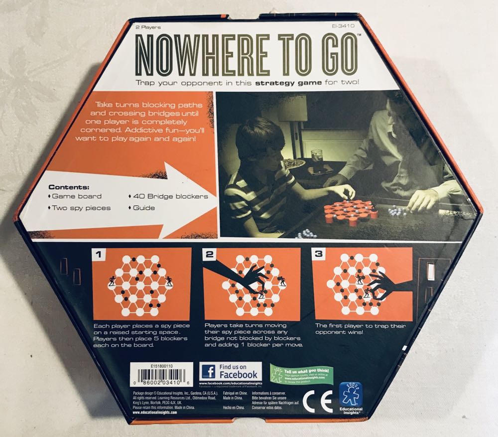 Nowhere To Go  (2) board game collectible [Barcode 086002034106] - Main Image 2