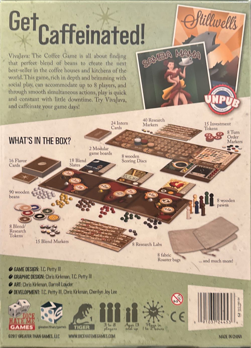 VivaJava The Coffee Game  (3-8) board game collectible [Barcode 091037244536] - Main Image 2