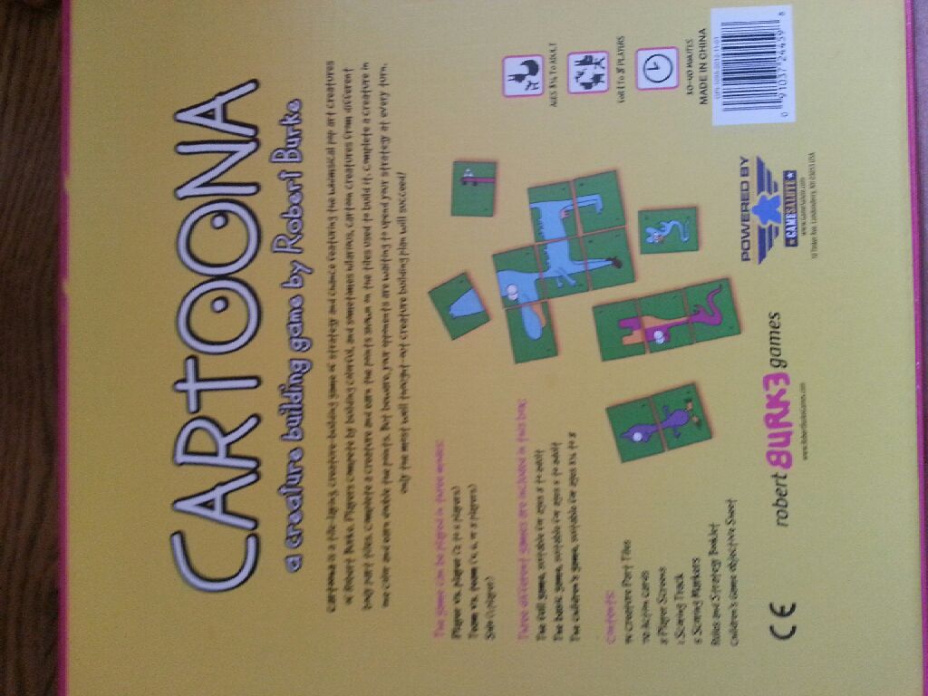 Cartoona  board game collectible [Barcode 091037244598] - Main Image 2