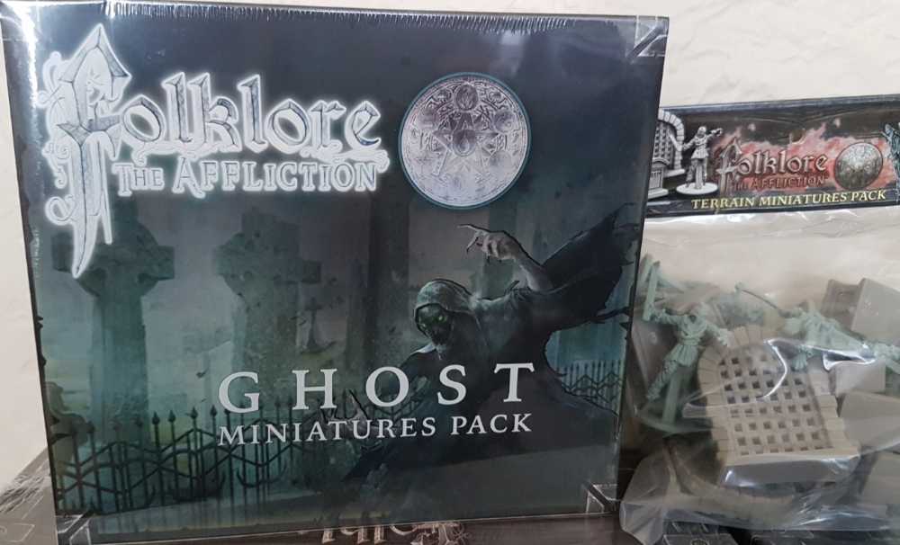 Folklore The Affliction: Ghost Miniatures Pack  (1-5) board game collectible [Barcode 091037688415] - Main Image 3