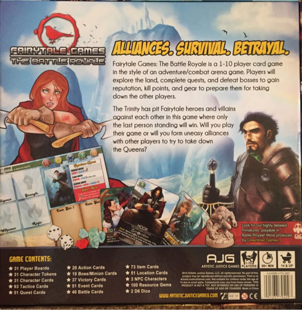 Fairytale Games: The Battle Royale  (1-10) board game collectible [Barcode 091037794093] - Main Image 2