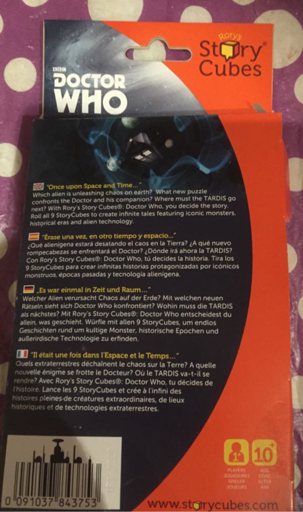 Doctor Who Story Cubes  board game collectible [Barcode 091037843753] - Main Image 2