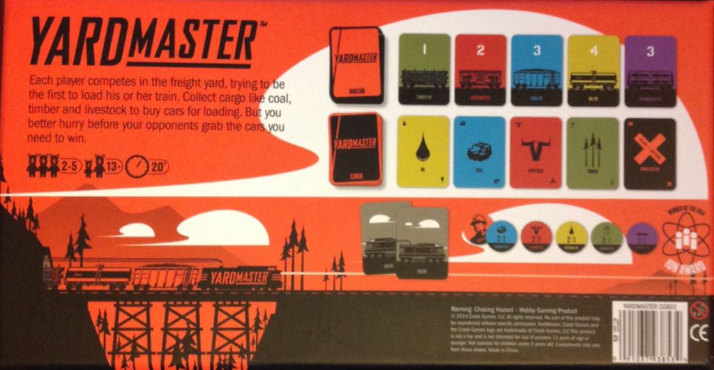 Yardmaster  (2-5 Players) board game collectible [Barcode 091037938534] - Main Image 2