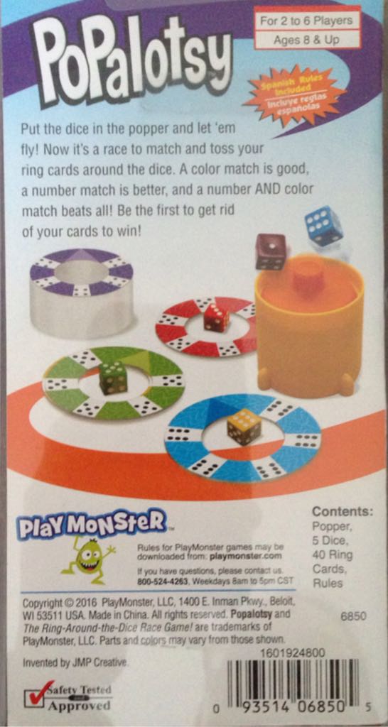 Popalotsy  (2-6) board game collectible [Barcode 093514068505] - Main Image 2
