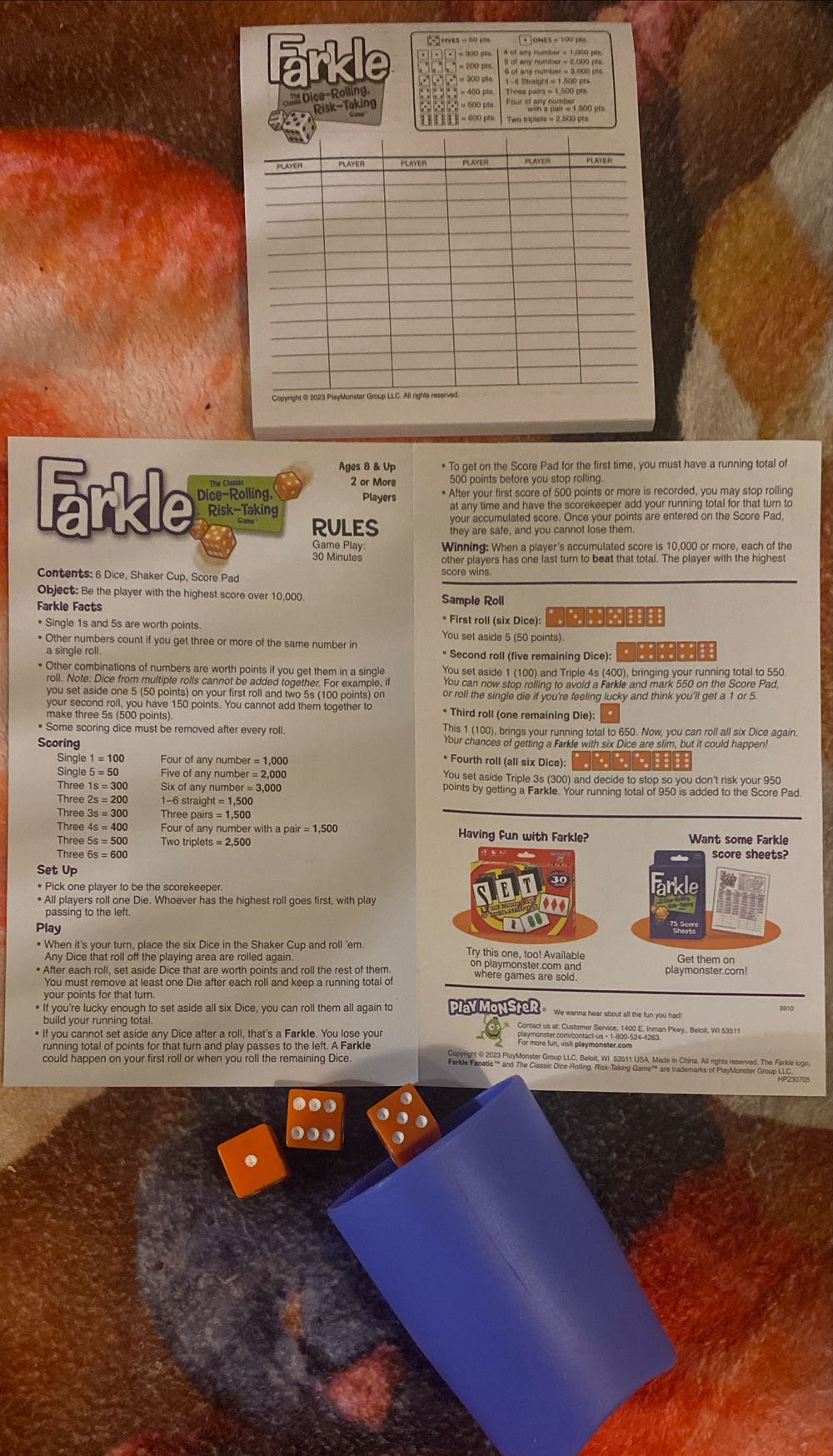 Farkle  (2+) board game collectible [Barcode 093514069106] - Main Image 4