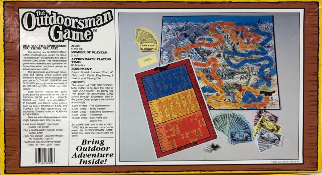 Outdoorsman Game, The  (2-6) board game collectible [Barcode 093514070003] - Main Image 2