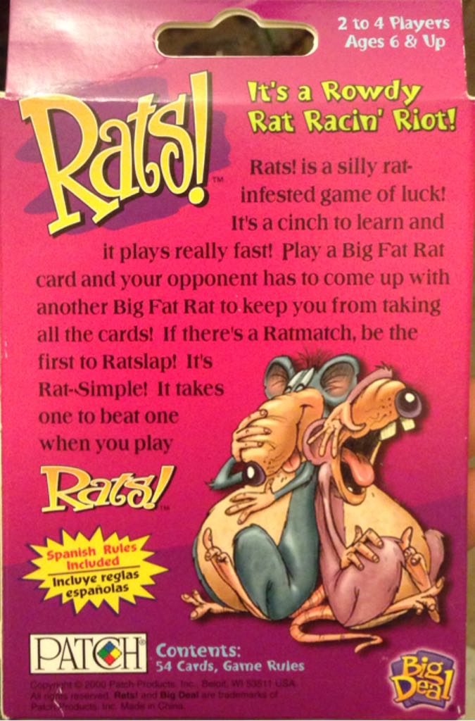 Rats!  (2-4) board game collectible [Barcode 093514072243] - Main Image 2