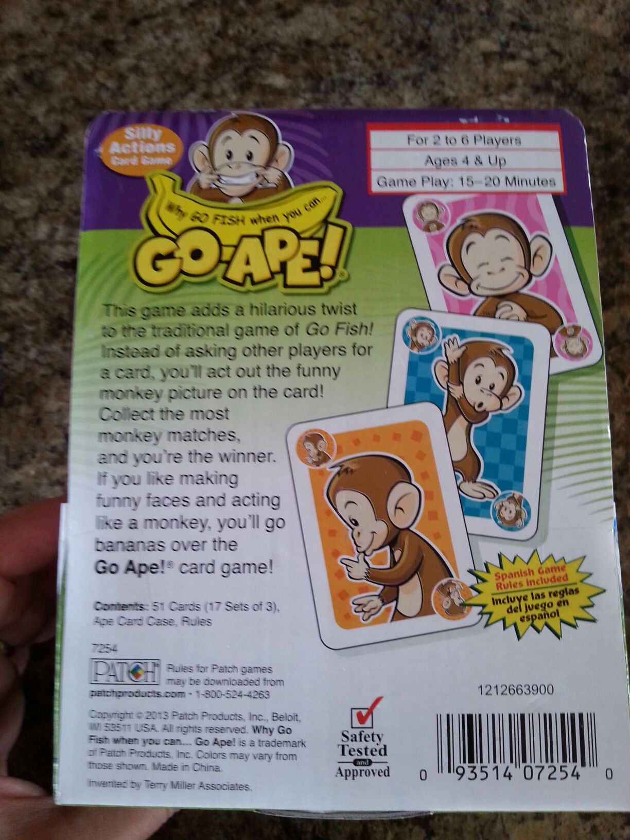 Go Ape  (2-6) board game collectible [Barcode 093514072540] - Main Image 2