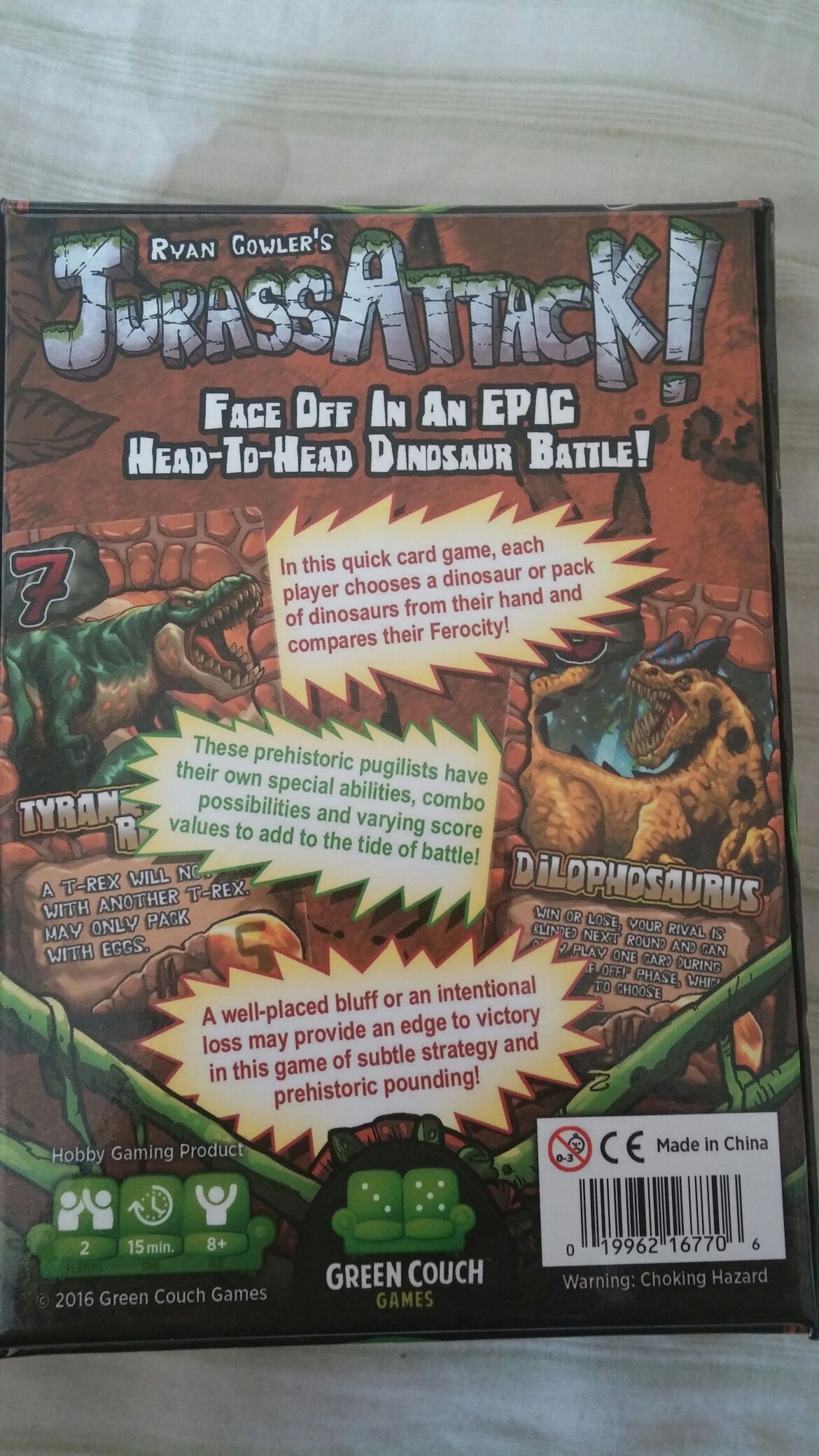 JurassAttack!  (2) board game collectible [Barcode 019962167706] - Main Image 2