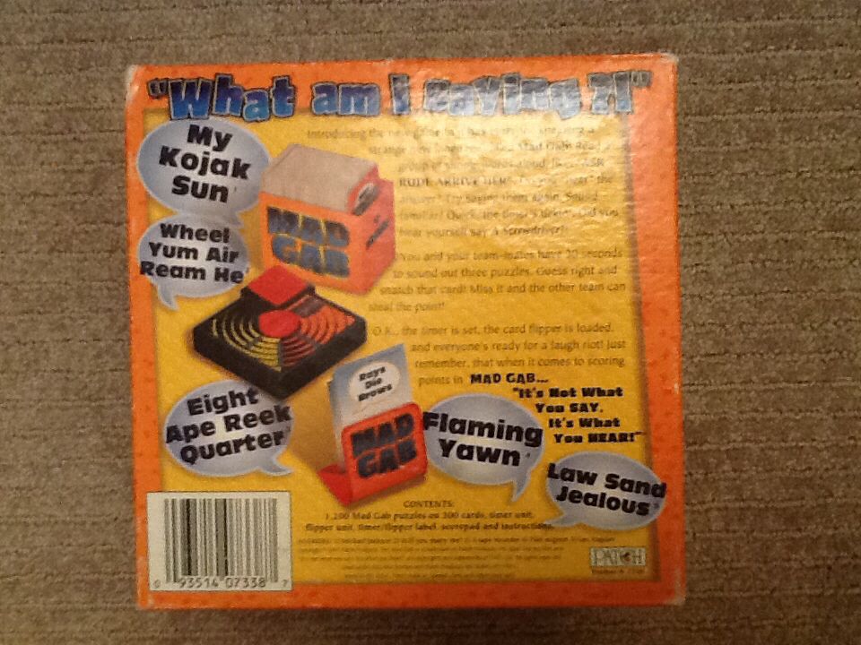 Mad Gab  (2-12) board game collectible [Barcode 093514073387] - Main Image 2