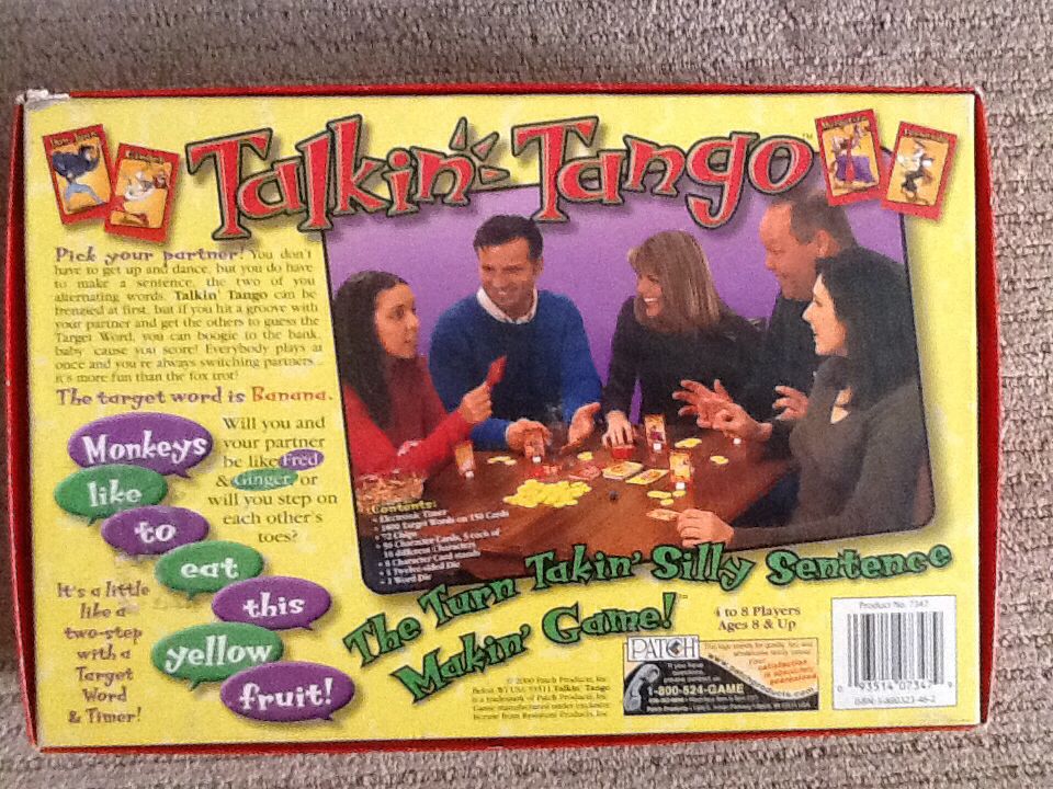 Talkin’ Tango  (4-8) board game collectible [Barcode 093514073479] - Main Image 2