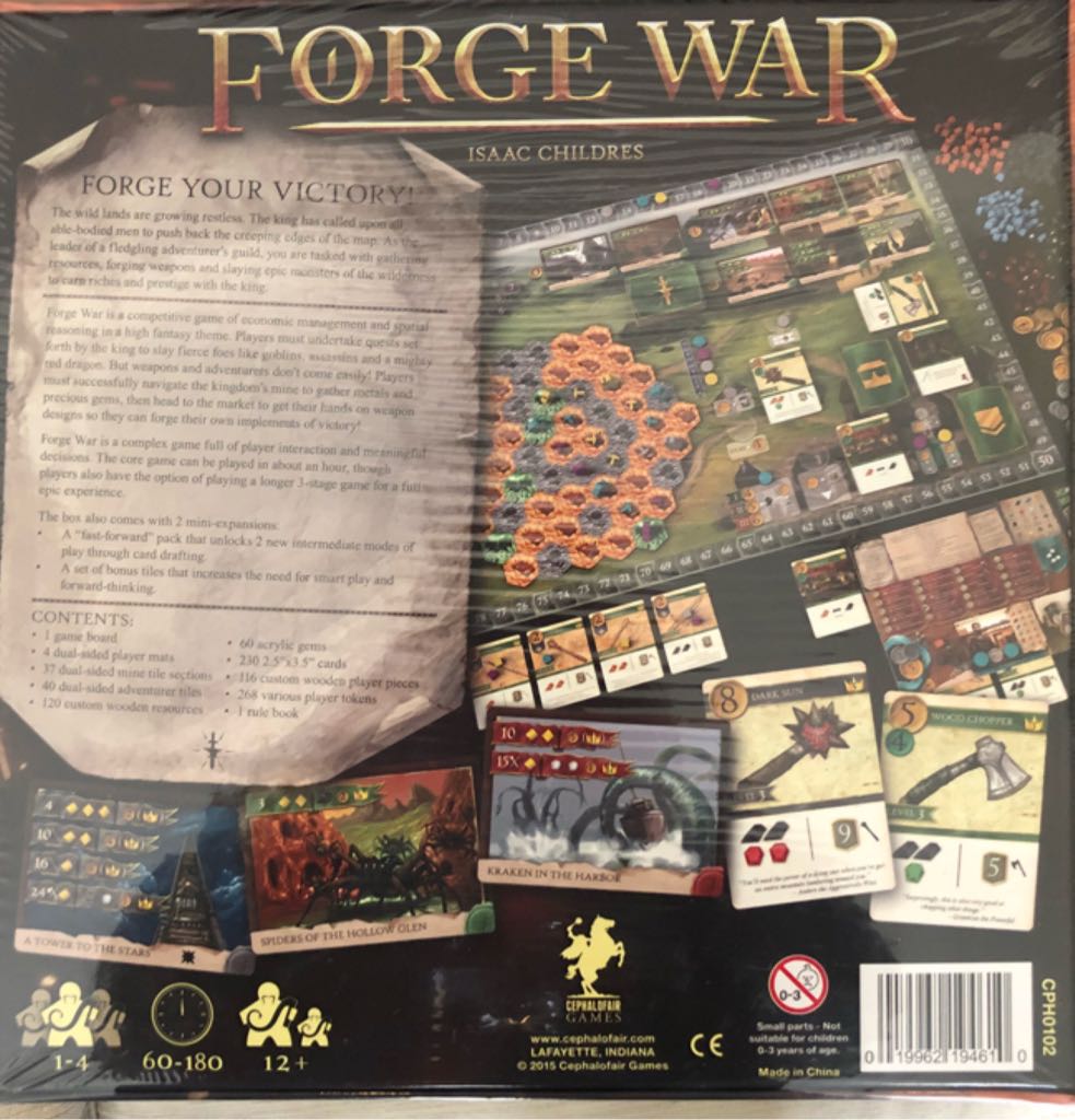 Forge War  (1-4) board game collectible [Barcode 019962194610] - Main Image 2
