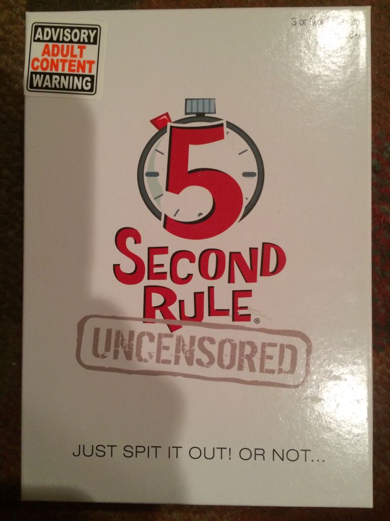 5 Second Rule Uncensored  (3) board game collectible [Barcode 093514074278] - Main Image 1