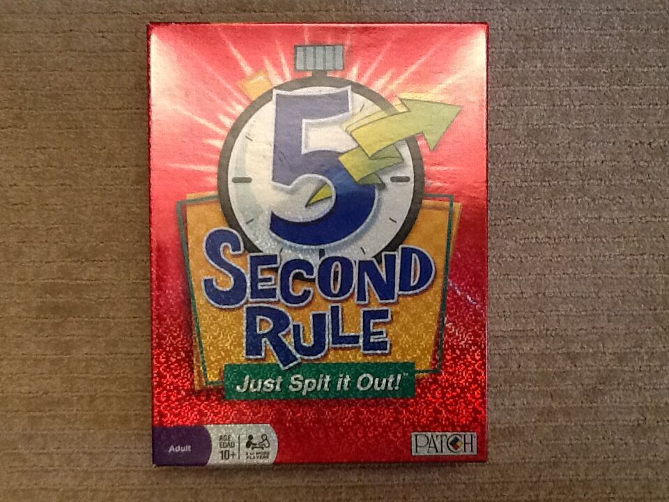 5 Second Rule  (3-6) board game collectible [Barcode 093514074285] - Main Image 1