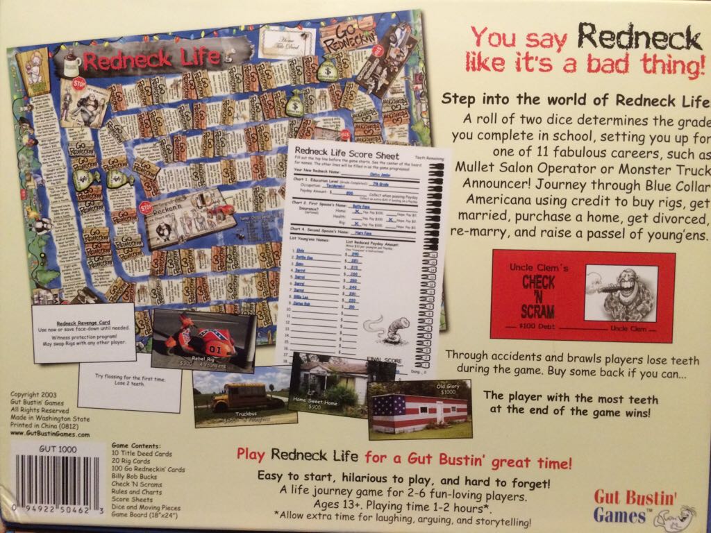 Redneck Life  (2-6) board game collectible [Barcode 094922504623] - Main Image 2
