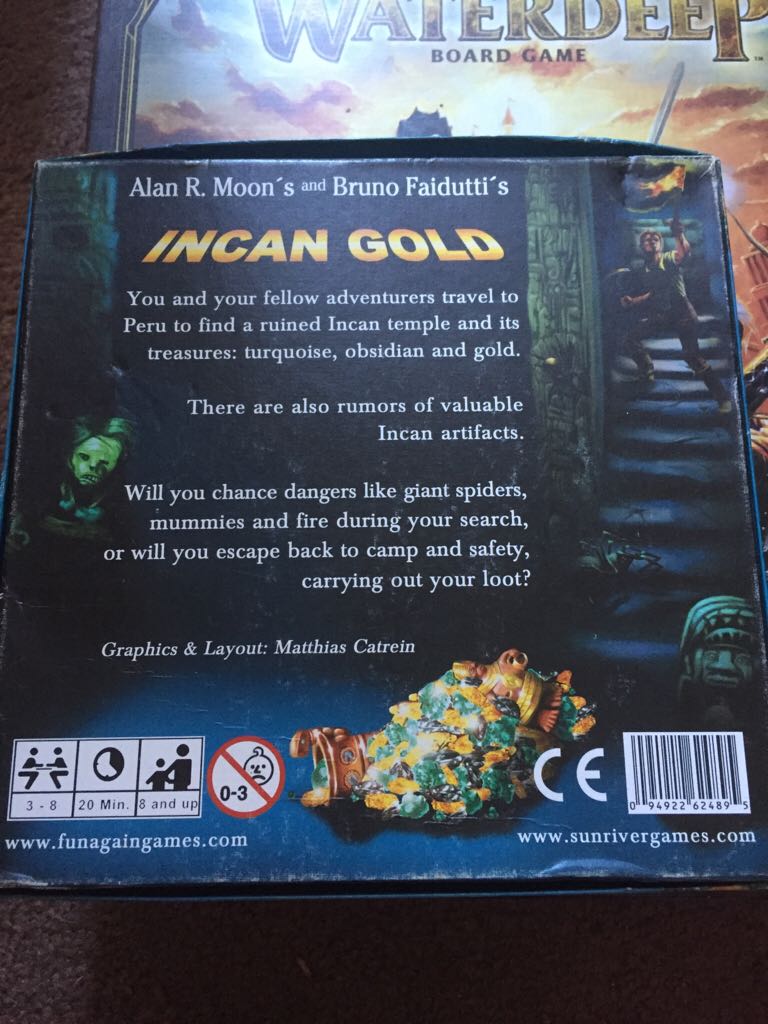 Incan Gold  (3-8) board game collectible [Barcode 094922624895] - Main Image 2