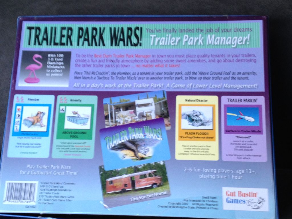 Trailer Park Wars!  (2-6) board game collectible [Barcode 094922857897] - Main Image 2