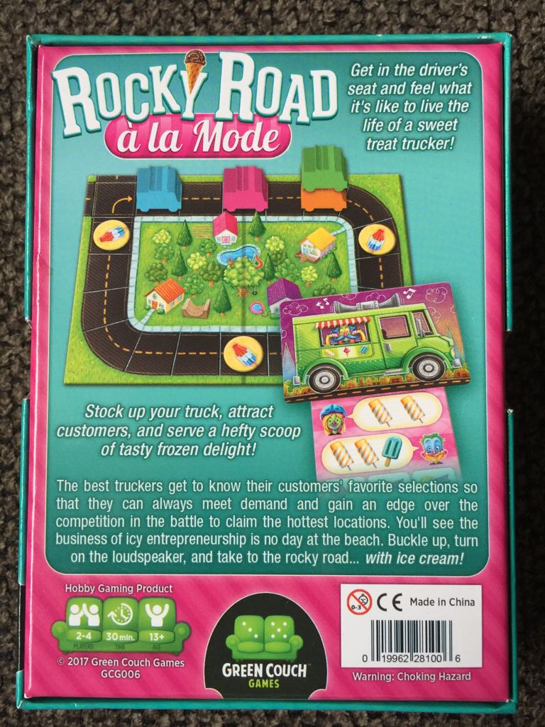Rocky Road À La Mode  (2-4) board game collectible [Barcode 019962281006] - Main Image 2