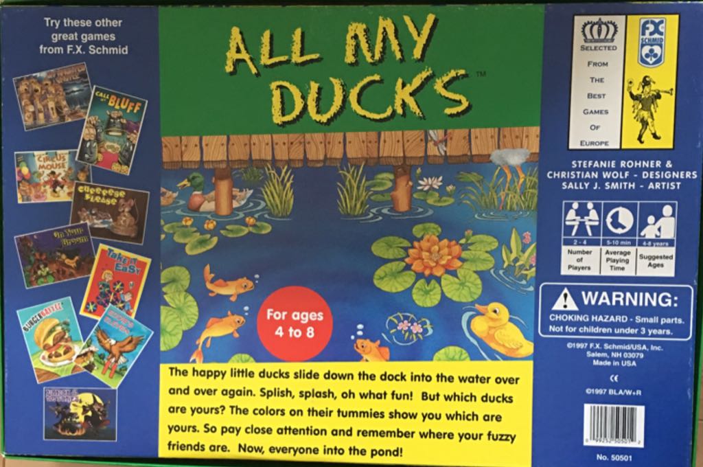All My Ducks  (2-4) board game collectible [Barcode 099252505012] - Main Image 2