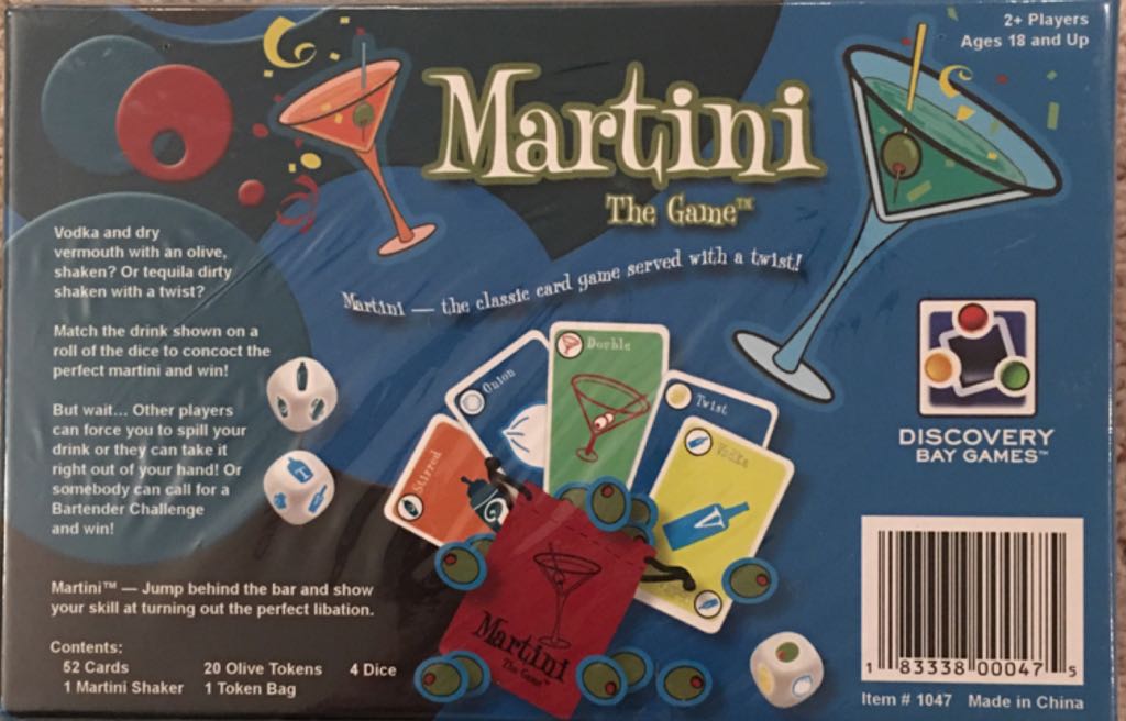 Martini The Game  (2+) board game collectible [Barcode 183338000475] - Main Image 2